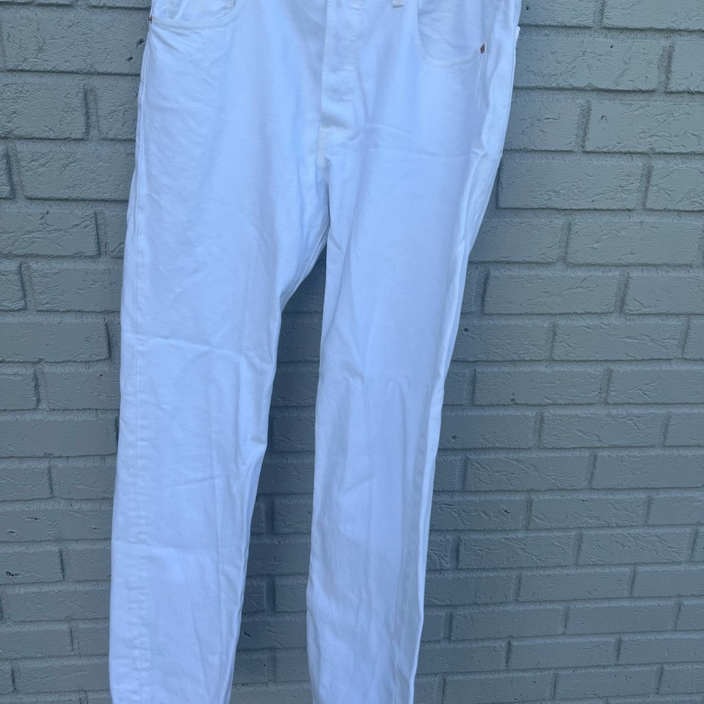 Levi's White Bootcut Jeans for Men